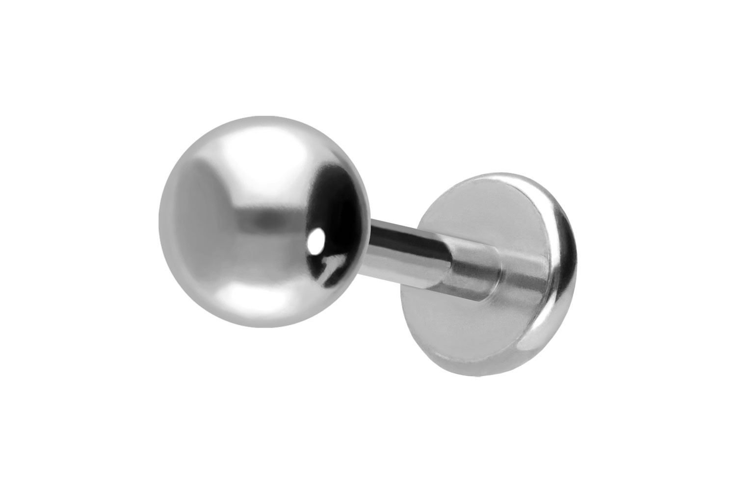 Titan Labret Piercing mit Push Fit